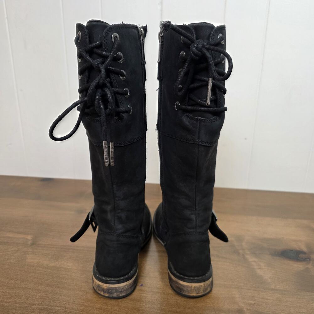 Harley-Davidson Womens 5.5 M Leather Kirtland Ride Black Motorcycle Boots D87155 - Picture 8 of 15